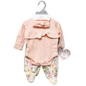 Wholesale - 3pc PINK TOP/PANT SET -MELODY C/P 48, UPC: 632878906438